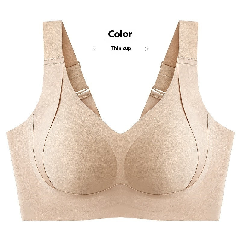 Bra Full Cup Large Size Seamless Thin Underwear