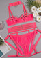 Gather Chest Strap Hollowed Out Lingerie For Women