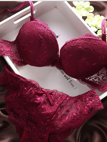 Sexy Lingerie Full Lace Bra Set