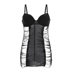 Pure Desire Sexy Lace Cat Suspender Nightdress
