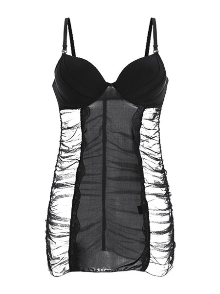 Pure Desire Sexy Lace Cat Suspender Nightdress