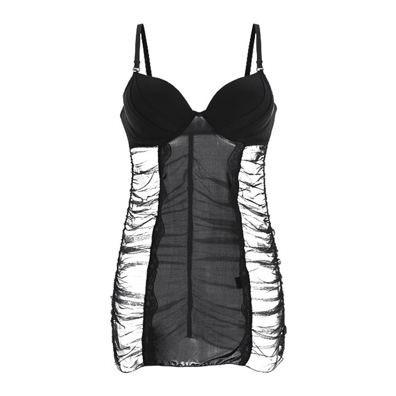 Pure Desire Sexy Lace Cat Suspender Nightdress