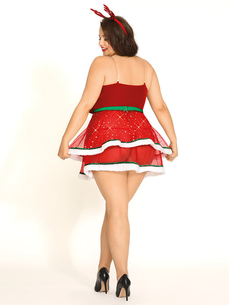 Christmas Dress Plus Size Sexy Lingerie Western