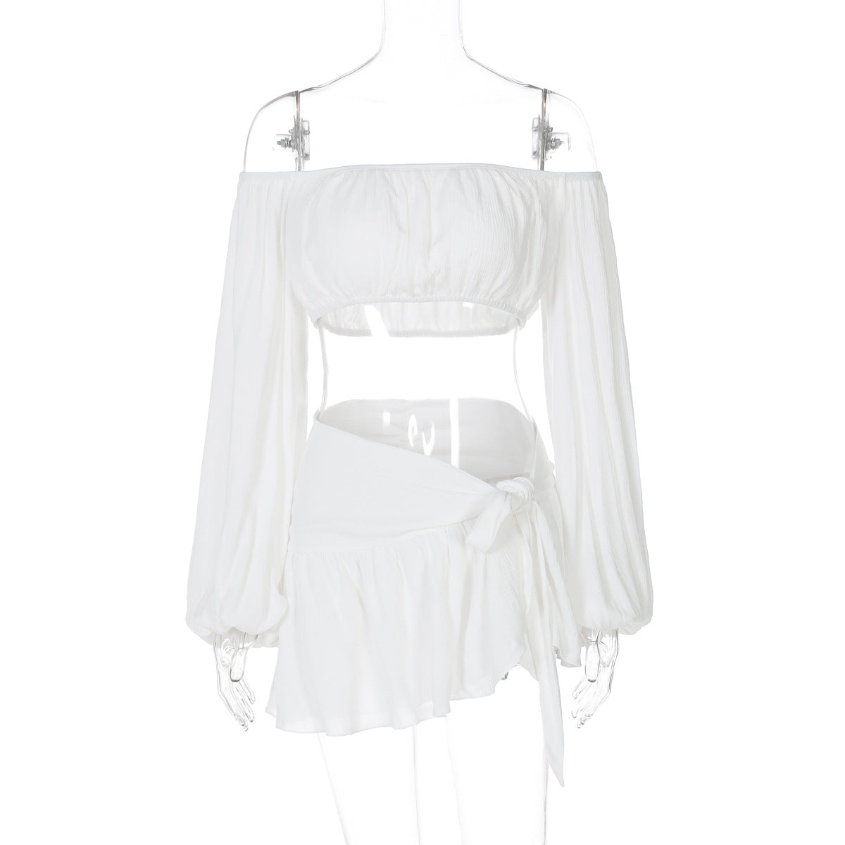 Amazon Cross-Border New Beach-Style Fashion Off-Shoulder Sleeveless Midriff-Baring Top