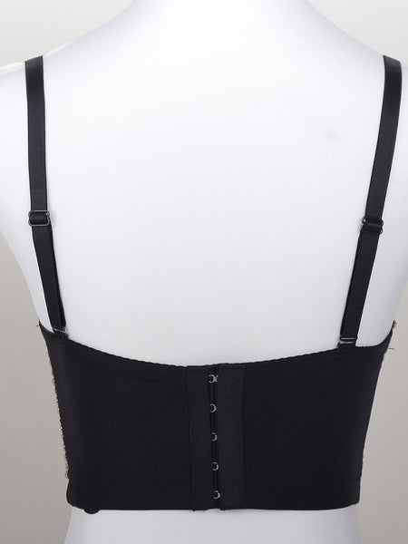 Fashion Women's Simple Sling Beaded Bra