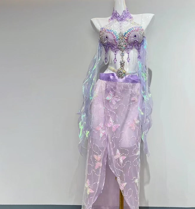 Zixia Fairy Magic Color Organza Vacation Style Dress