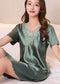 Summer Ice Silk Lace Female Sexy Nightdress