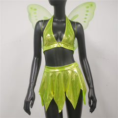 Lingerie Set Emotional Cleavage Split Skirt Wings
