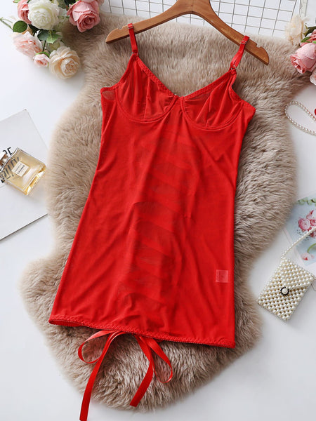 Transparent Lace Lingerie Seductive Jumpsuit