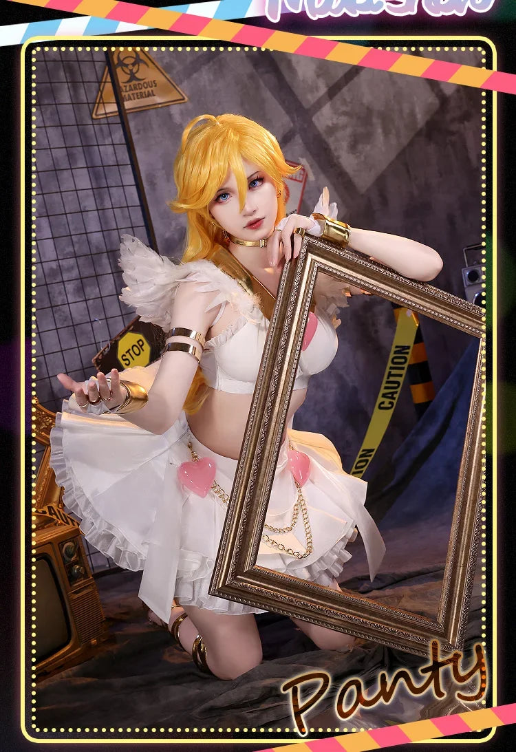 2025new Stocking/Panty Anarchy Cosplay Anime Panty & Stocking with Garterbelt Costume Stocking Panty Wig Halloween Carnival Suit