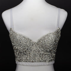 Fashion Women's Simple Sling Beaded Bra