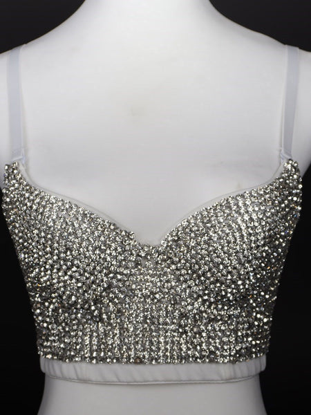 Fashion Women's Simple Sling Beaded Bra