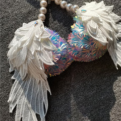 Handmade Sequined Mermaid Scale Bikini Lingerie